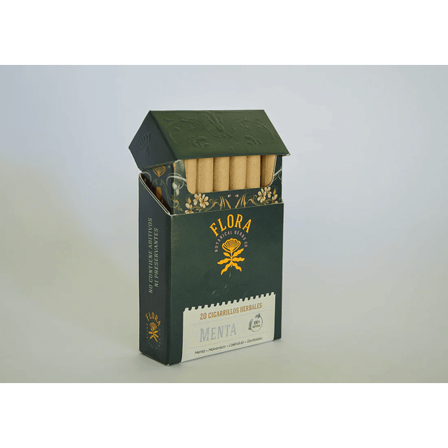 Flora - Cajetilla 20 Cigarrillos herbales Menta