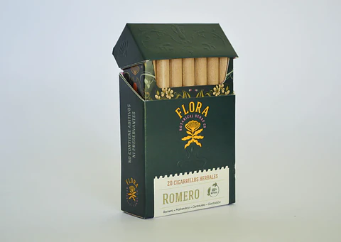 Flora - Cajetilla 20 Cigarrillos herbales Romero