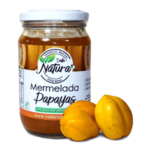 Valle Natura - Mermelada sabor Papayas 370gr