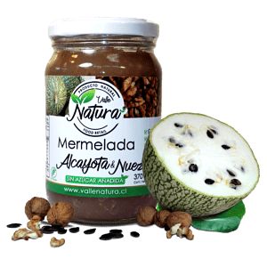 Valle Natura - Mermelada sabor Alcayota y Nuez 370gr