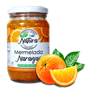 Valle Natura - Mermelada sabor Naranjas 370gr