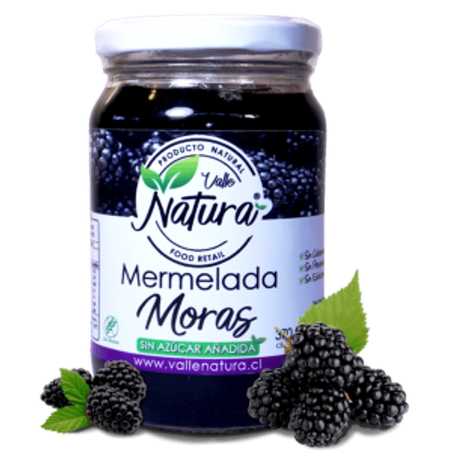 Valle Natura - Mermelada sabor Moras 370gr