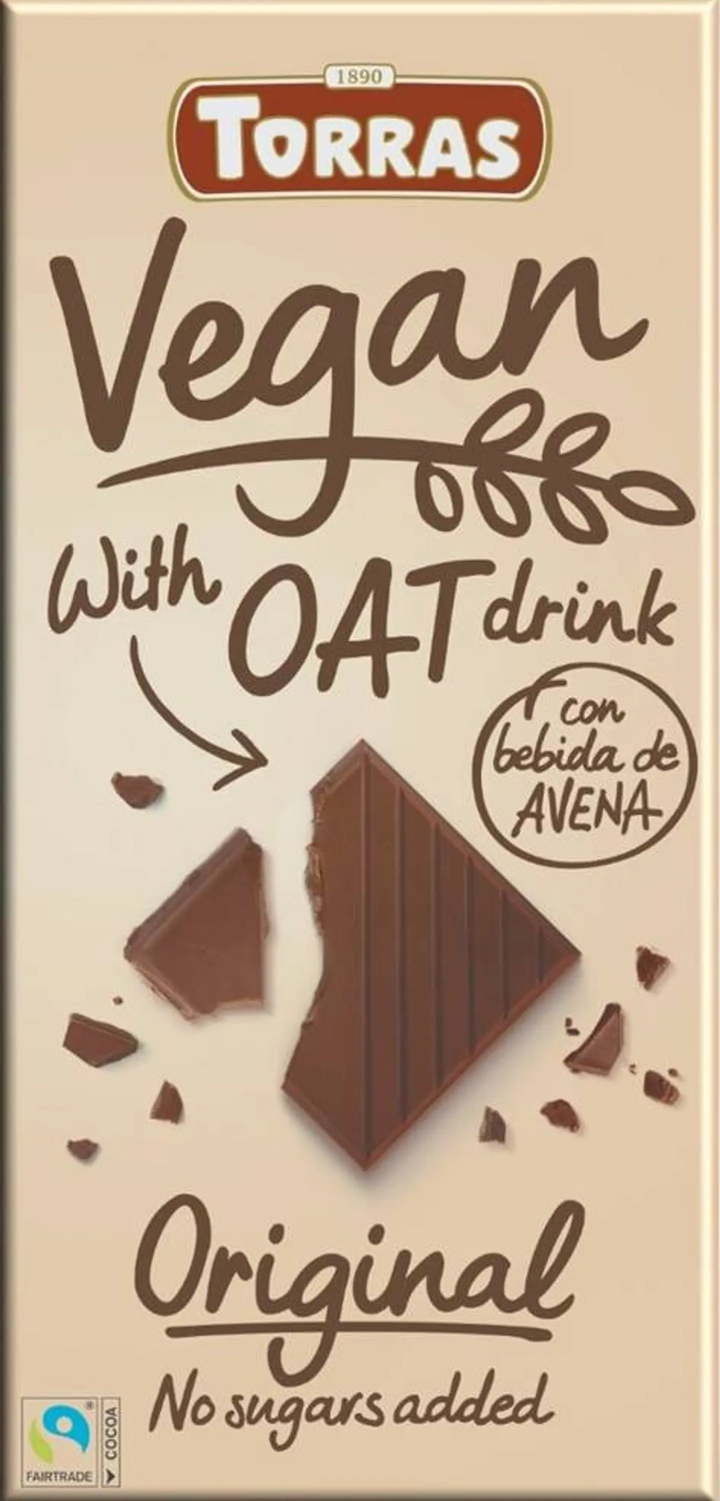Torras - Chocolate Vegano con leche de Avena 100g 1