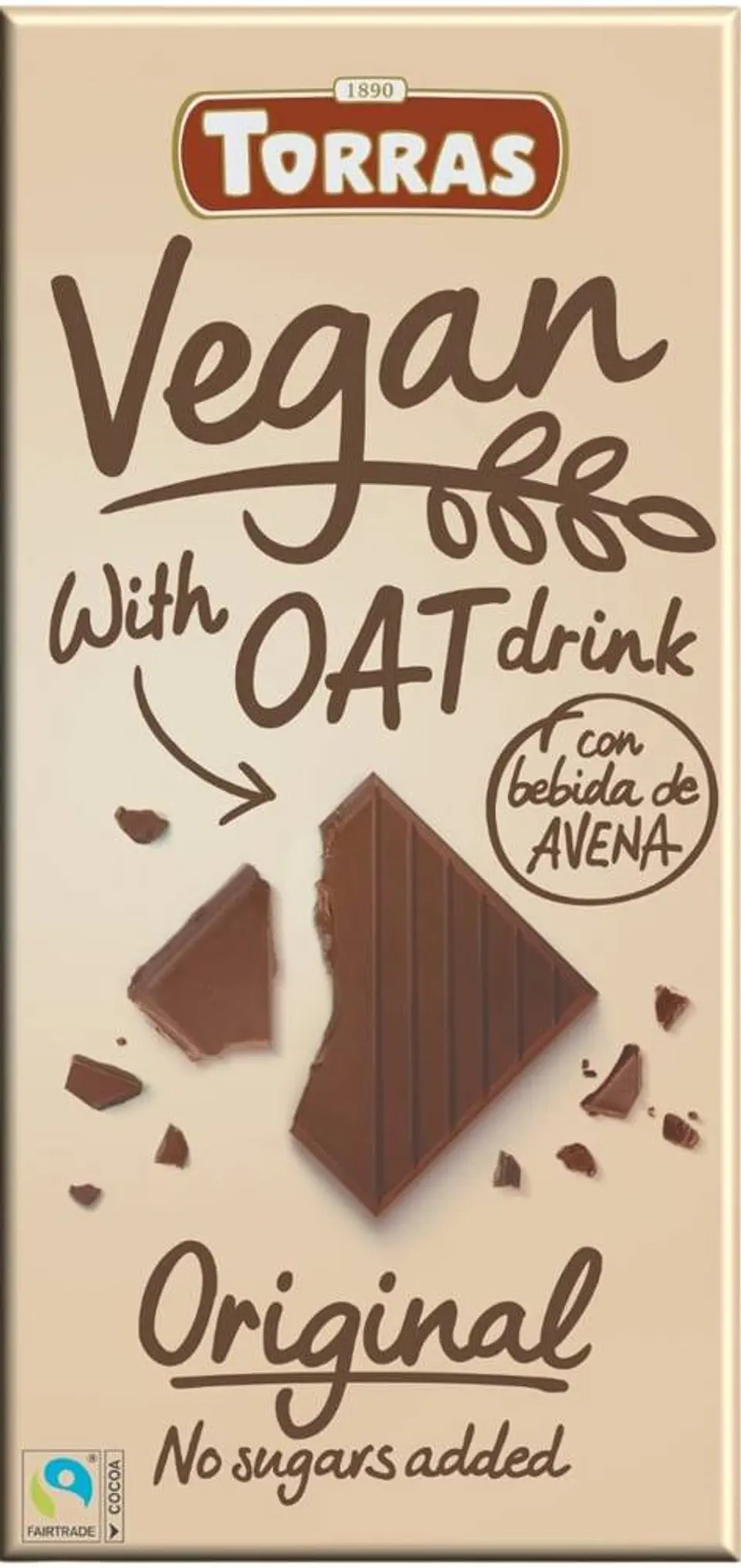 Torras - Chocolate Vegano con leche de Avena 100g 1