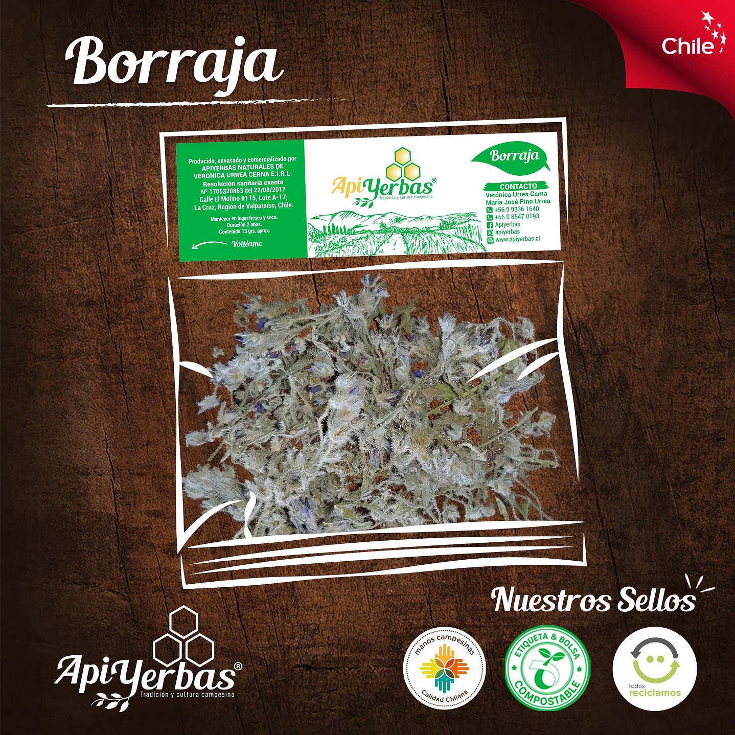 Borraja 15 g Apiyerbas 1