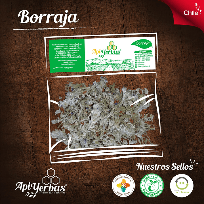Borraja 15 g Apiyerbas 1
