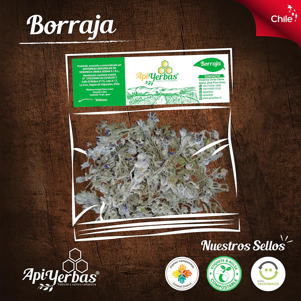 Borraja 15 g Apiyerbas 1