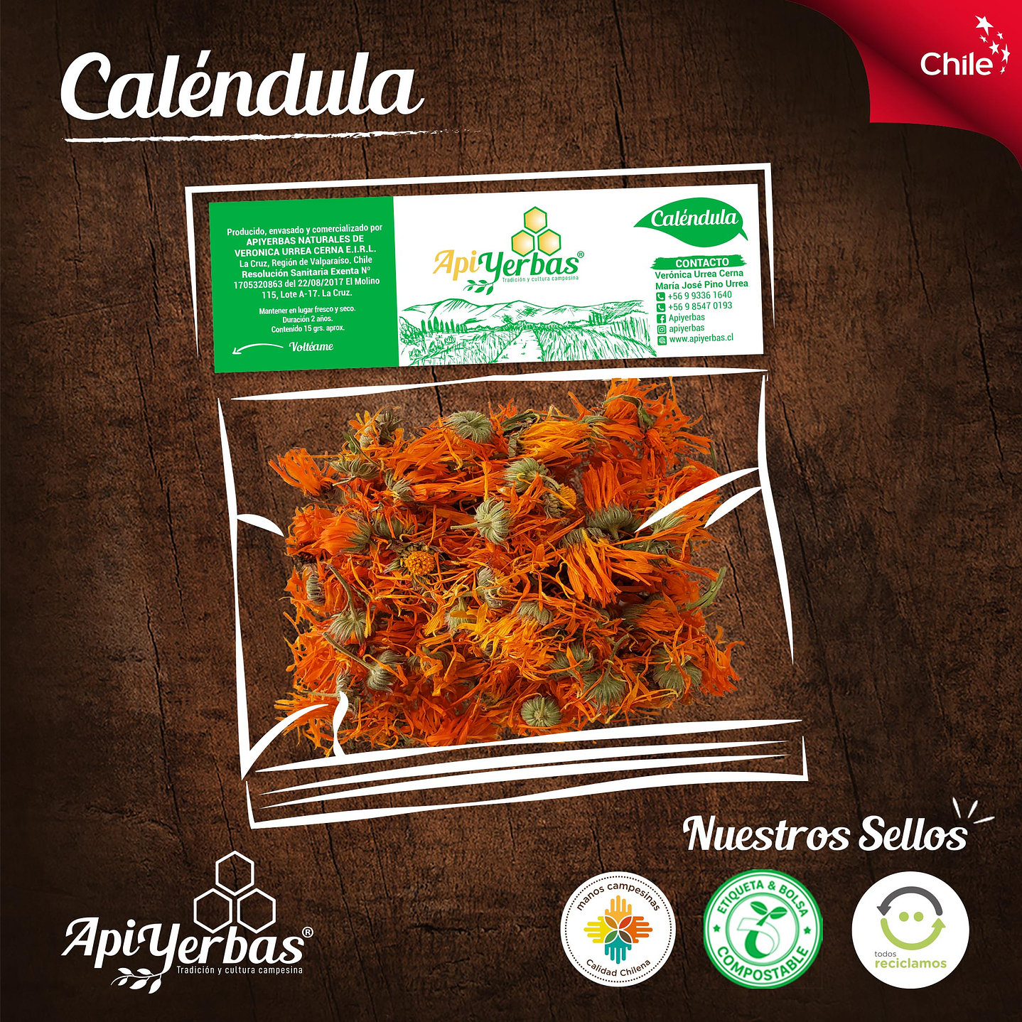 Calendula 15g Apiyerbas 1