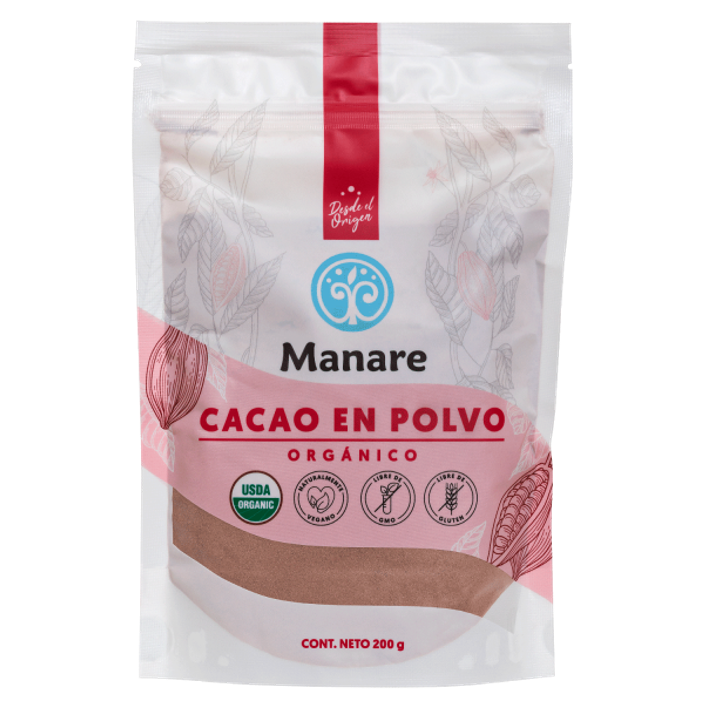 Manare - Cacao en polvo Organico 200g 1