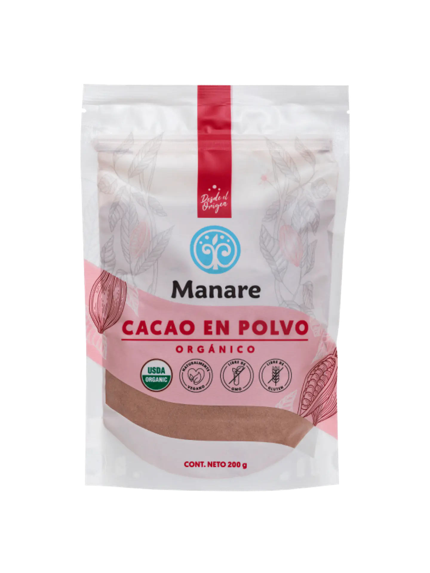 Manare - Cacao en polvo Organico 200g 1