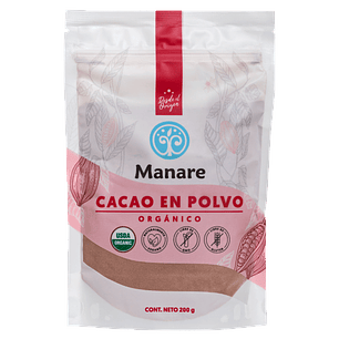 Manare - Cacao en polvo Organico 200g
