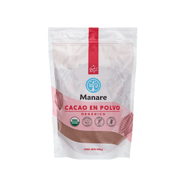 Manare - Cacao en polvo Organico 500g