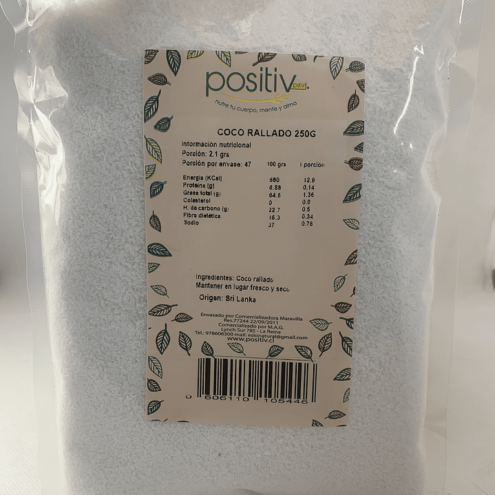 Positiv - Coco Rallado 250g 1