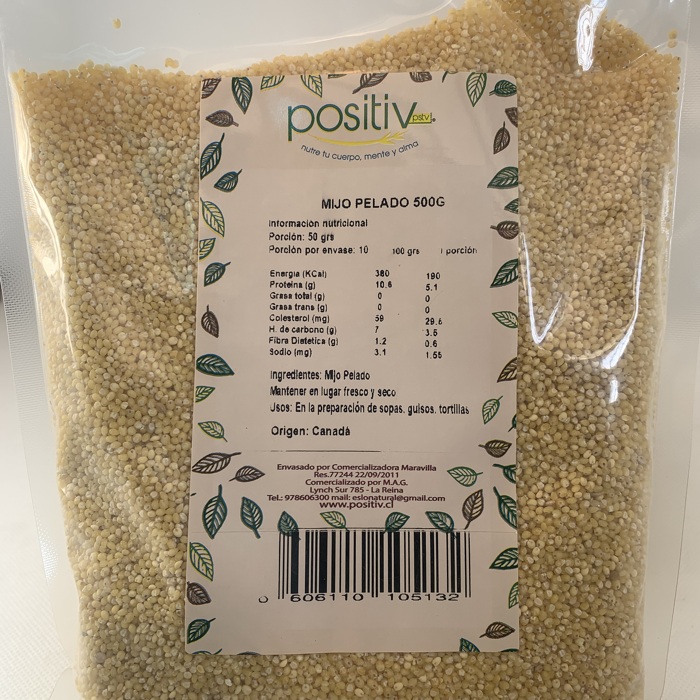 Positiv - Mijo pelado 500g 1