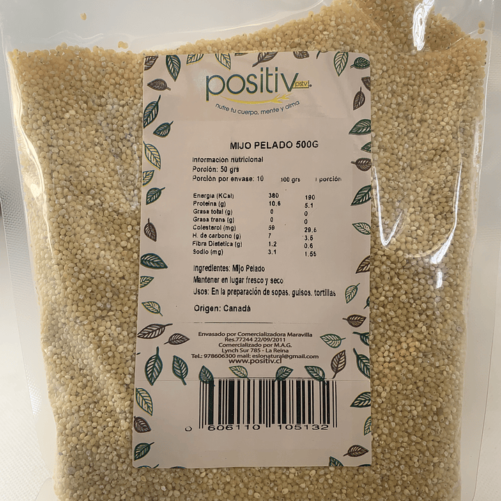 Positiv - Mijo pelado 500g 1