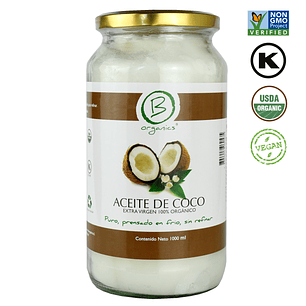 B Organics - Aceite de coco Organico 1L