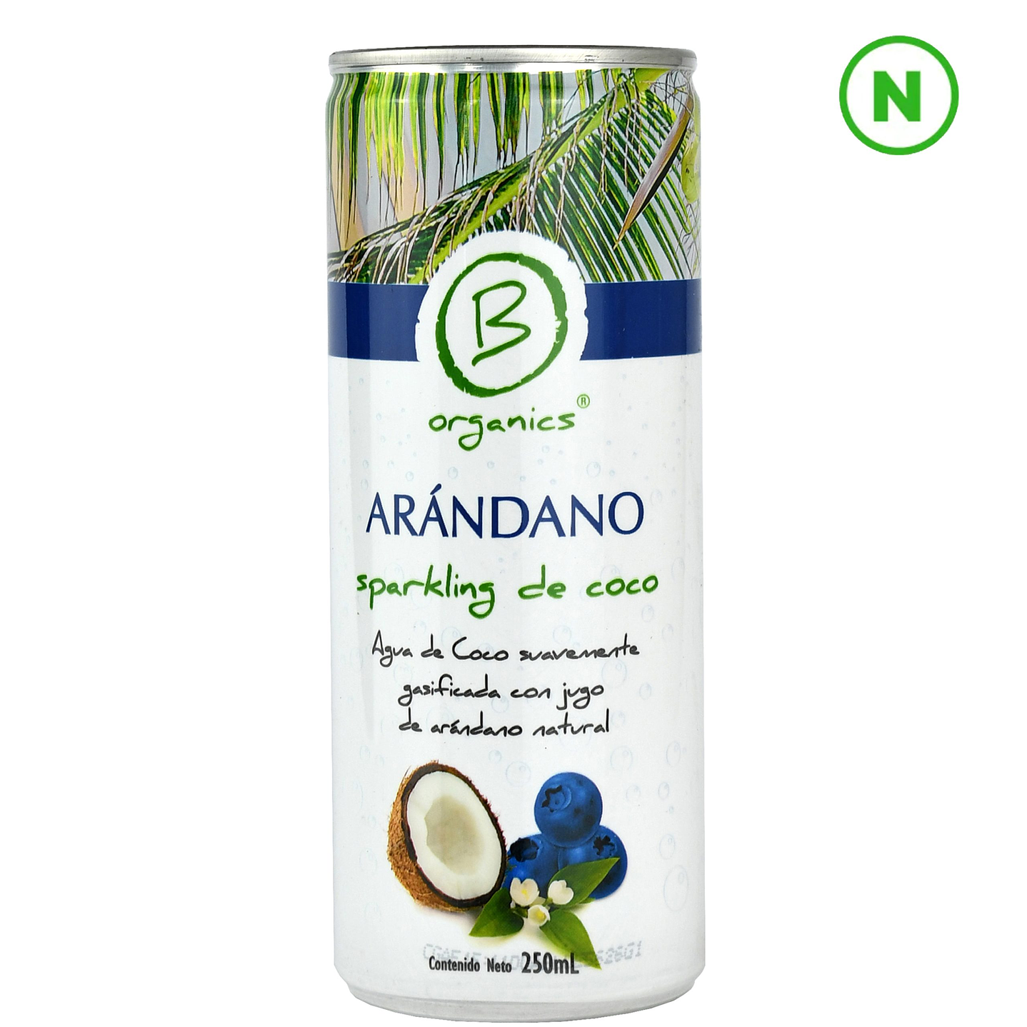 B Organics - Agua de Coco con Arandanos 250ml 1