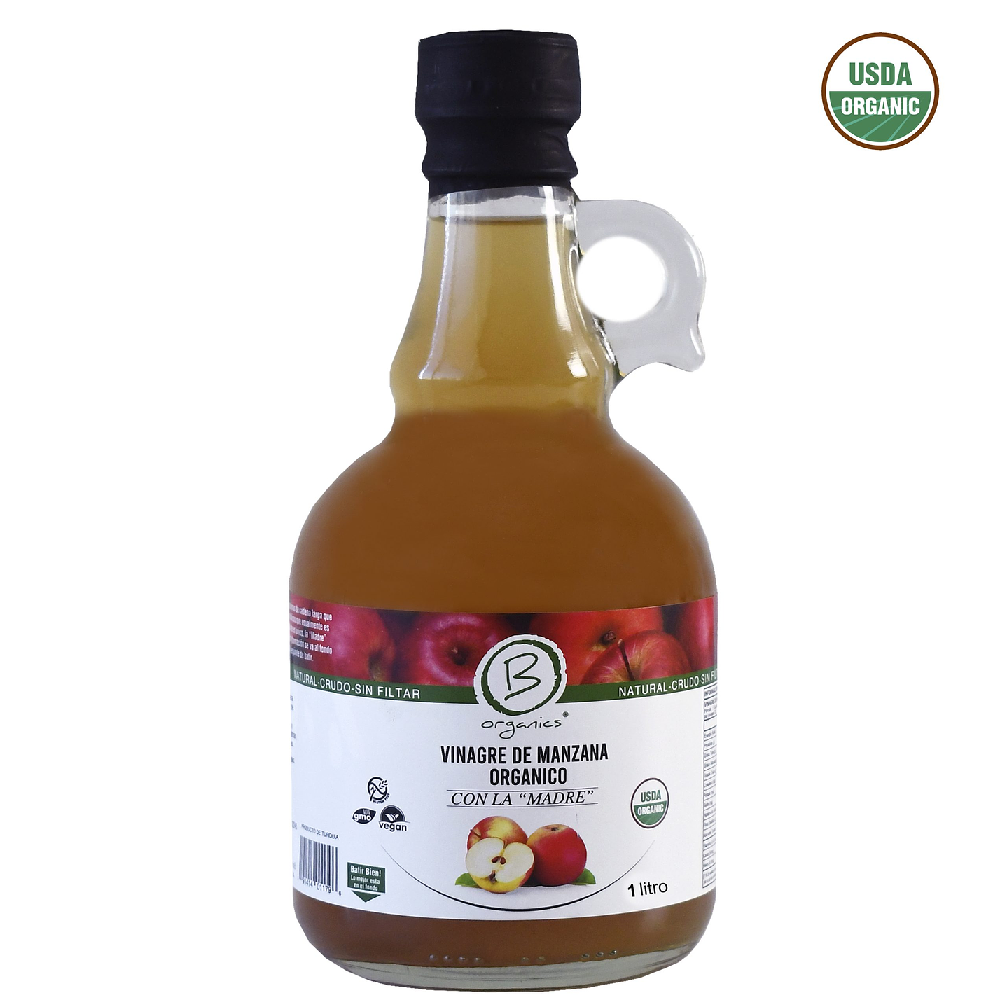 B Organics - Vinagre de Sidra de manzana Organico 1L 1