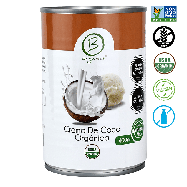 B Organics - Crema de Coco Organica 400ml