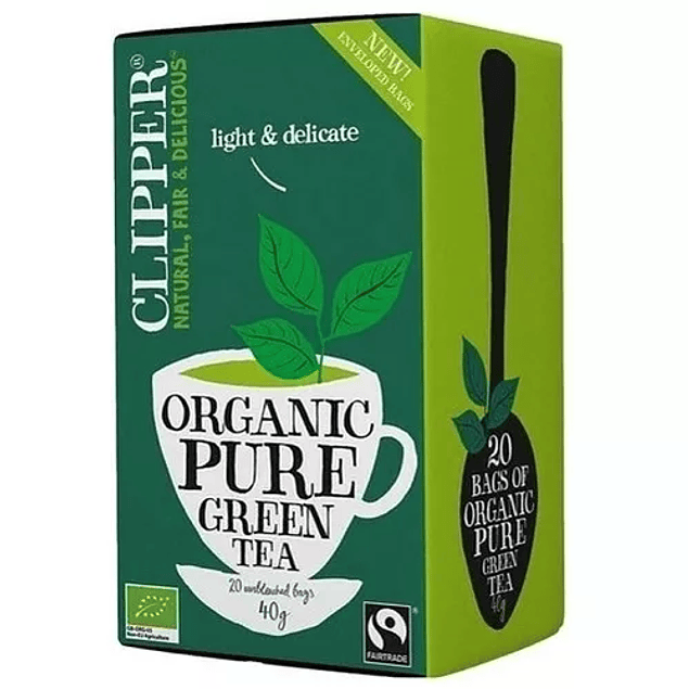 Clipper - Te verde organico 20u 40gr 