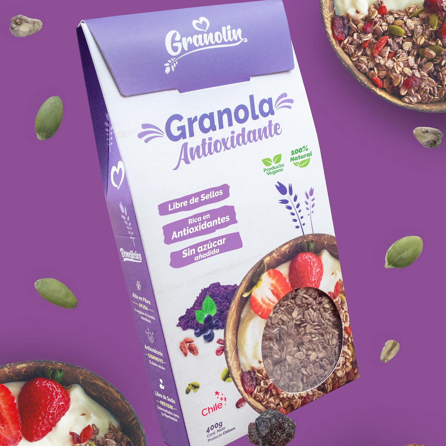 Granolin - Granola Antioxidante 320g  1