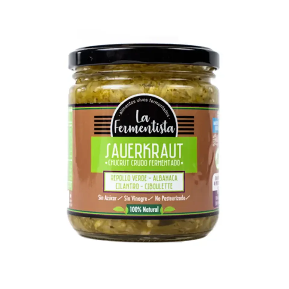 La Fermentista - Chucrut Verdes Vivos 400g 1