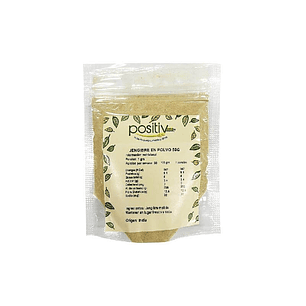 Jengibre en polvo 50 g positiv 
