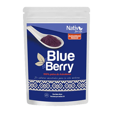 Nativ For Life - Blue Berry en polvo 60g