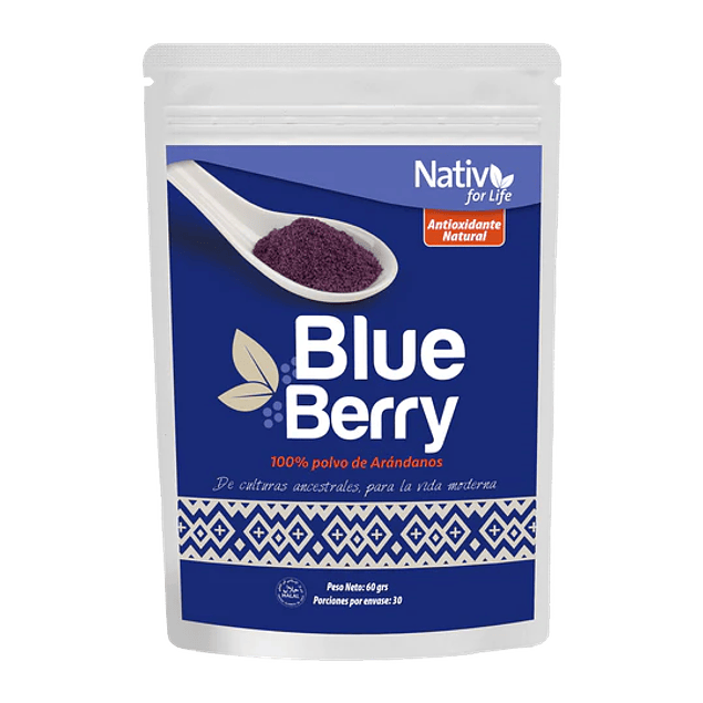 Nativ For Life - Blue Berry en polvo 60g