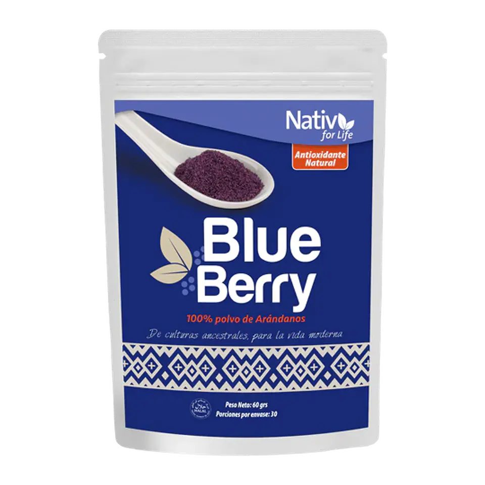 Nativ For Life - Blue Berry en polvo 60g 1