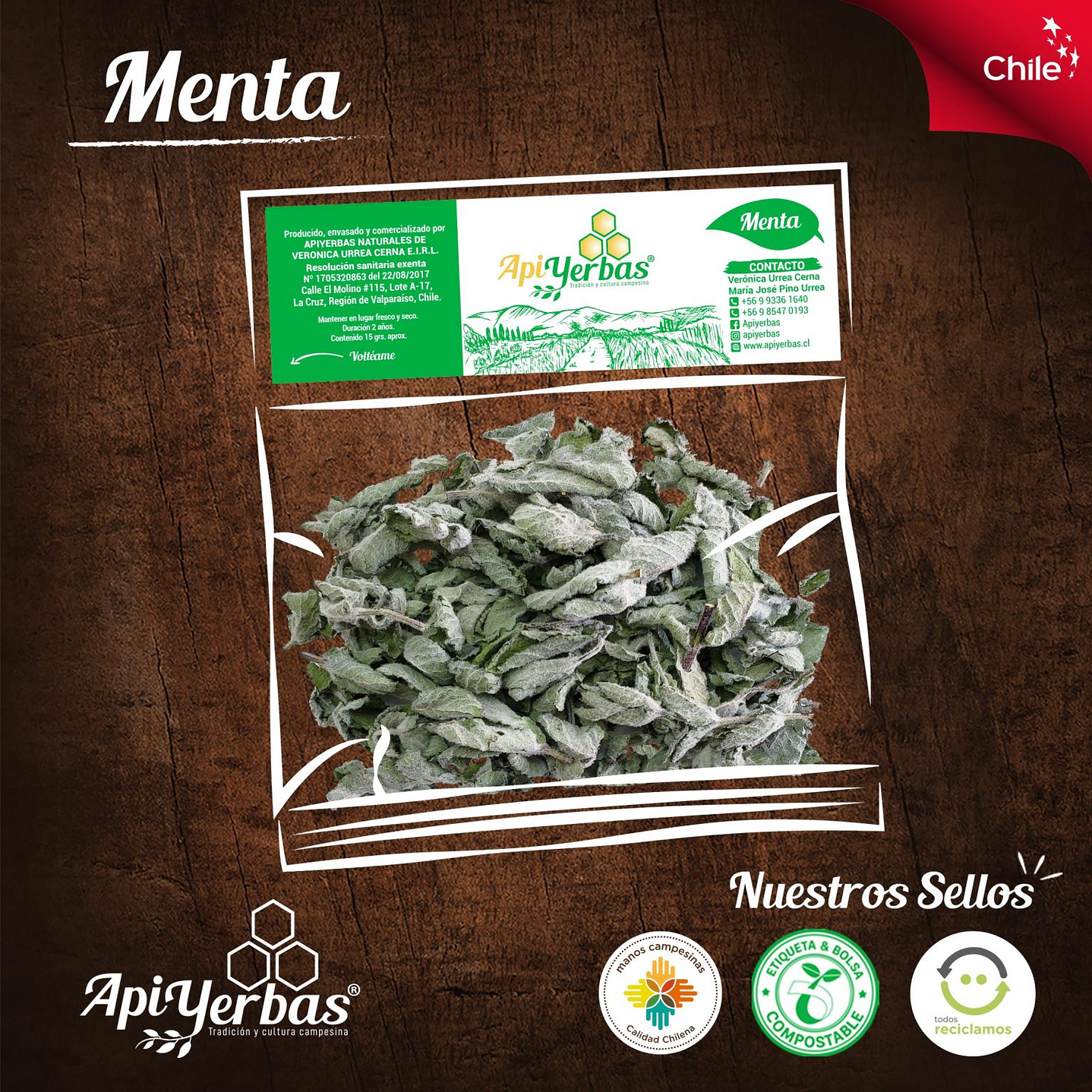 Menta 15 g Apiyerbas  1