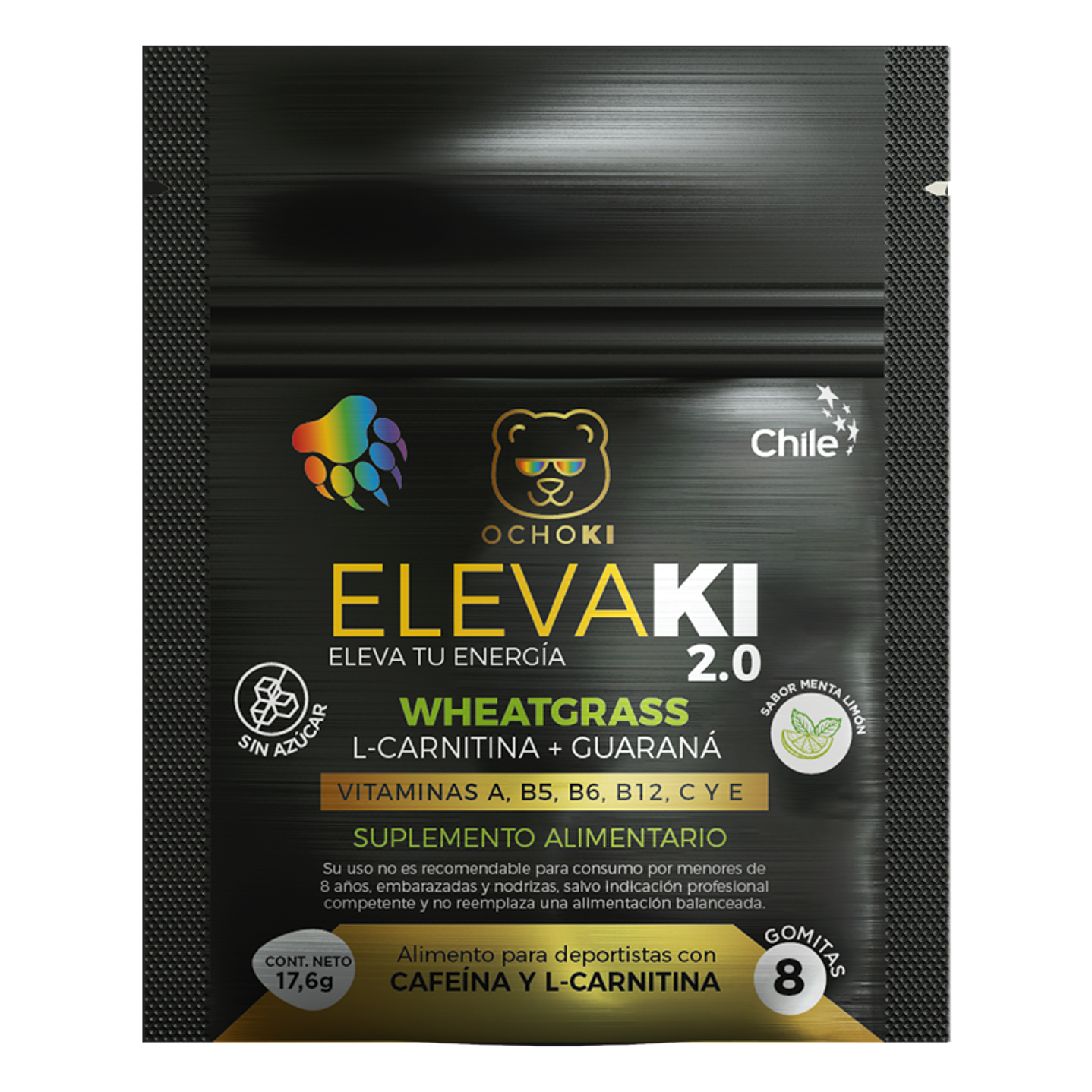 Gomitas Wheatgrass ElevaKi sobre 8 unidad 1