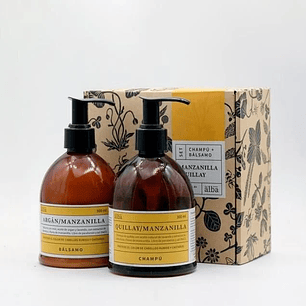 Pack Champú y bálsamo Manzanilla/Quillay 300ml - Del Alba