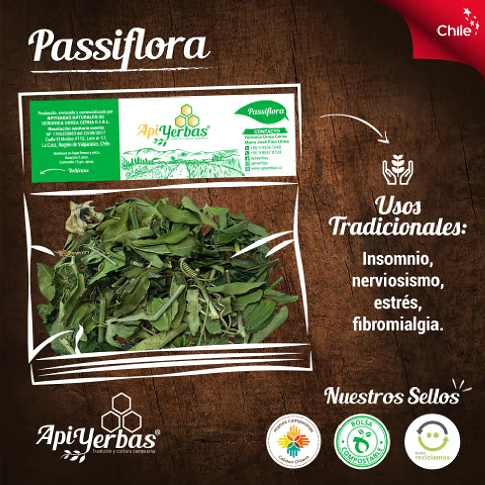 Passiflora 15 g Apiyerbas 1