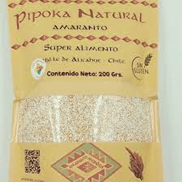 Pipoka de amaranto natural 200 gr - Amaranto Mundos