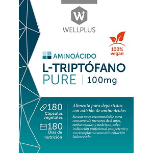 L-Triptofano Pure 180 cápsulas Wellplus