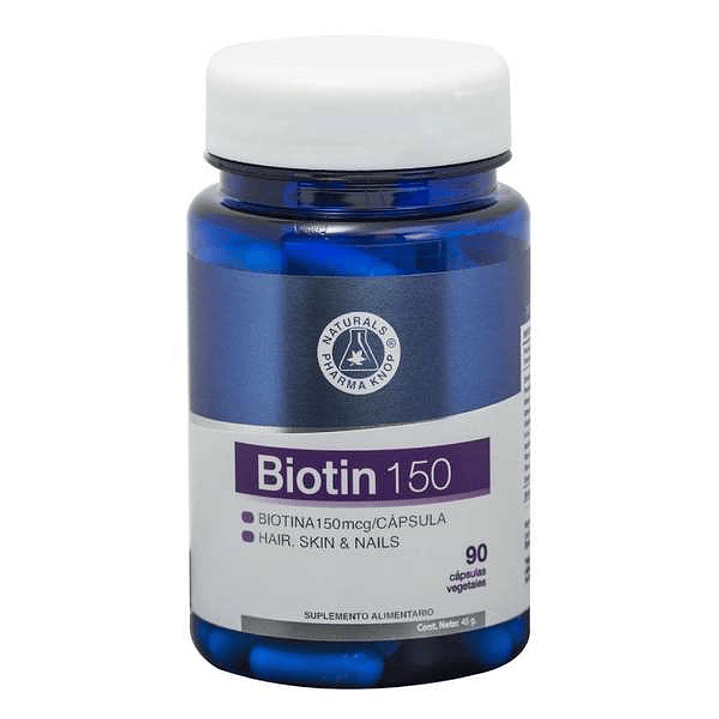 NatBlue - Biotin 150 mcg 90 capsulas 1