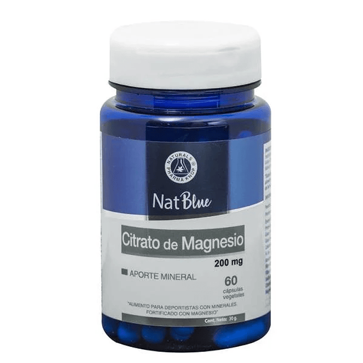 NatBlue - Citrato de Magnesio 60 capsulas 1