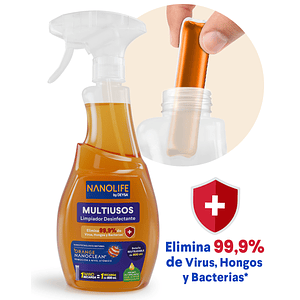 Deysa Nanolife - Kit Inicial Limpiador Multiusos Citrico envase 600ml + Recarga