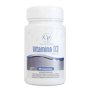 Vitamina D3 800ui 60 comprimidos Ciencia Positiva