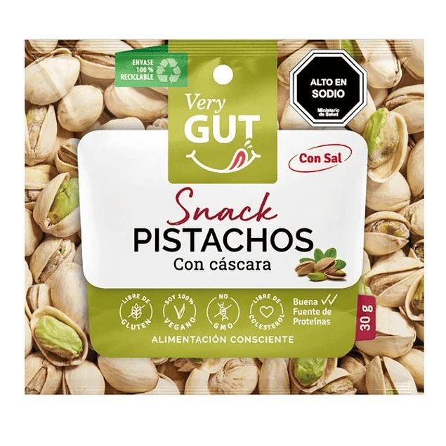 Pistachos con cascara 30g Very GUT