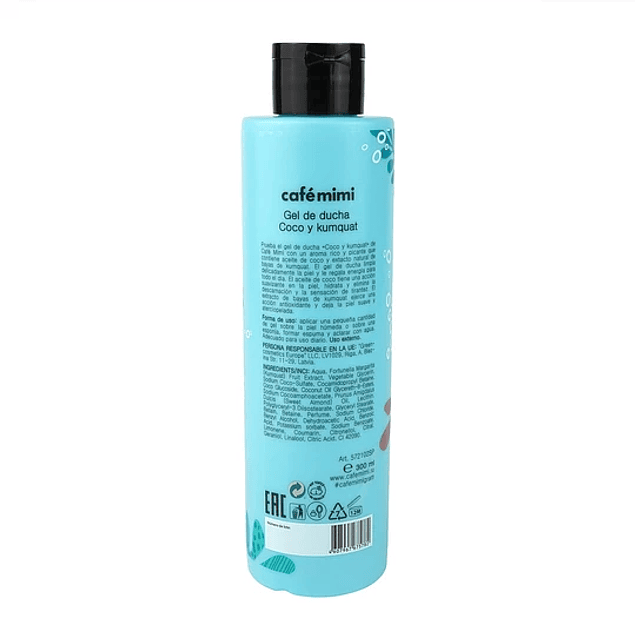 Cafe Mimi - Gel de ducha Coco y Kumquat 300ml