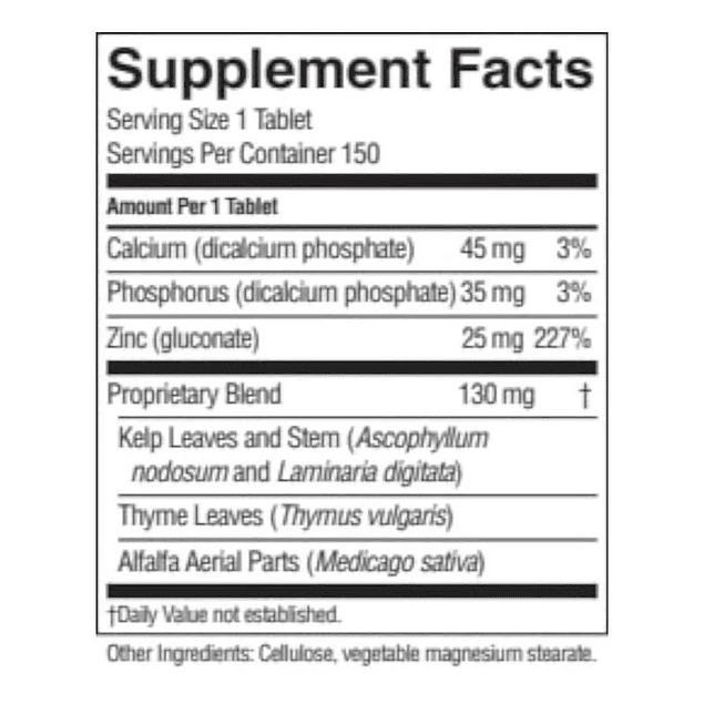 Sunshine Andine - Zinc 25mg 150 tabletas