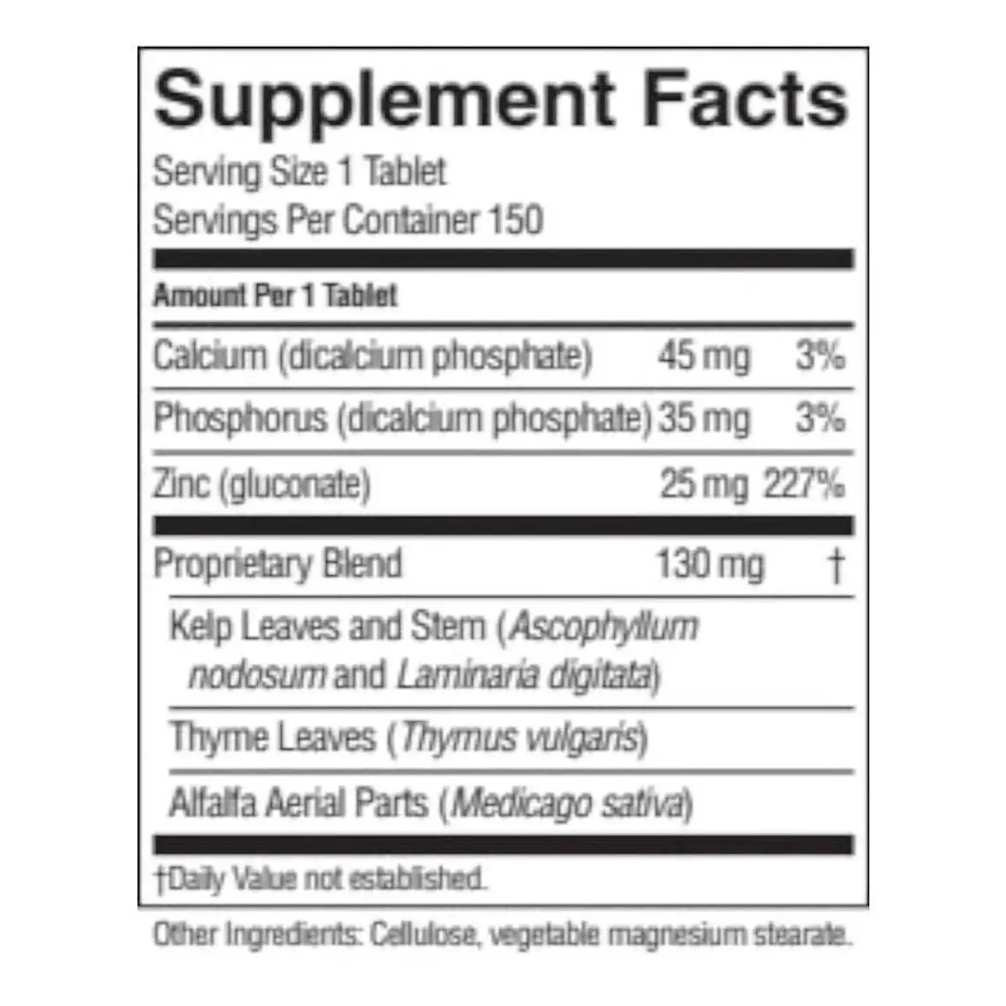 Sunshine Andine - Zinc 25mg 150 tabletas 2