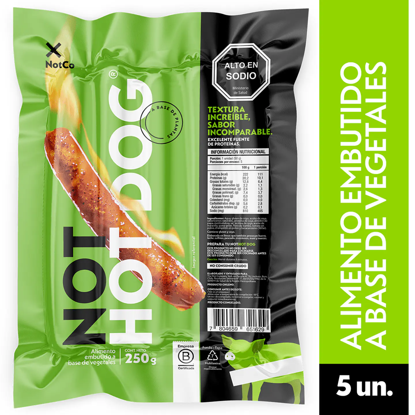 Not HotDog 5u 250gr Not Co - Not  1
