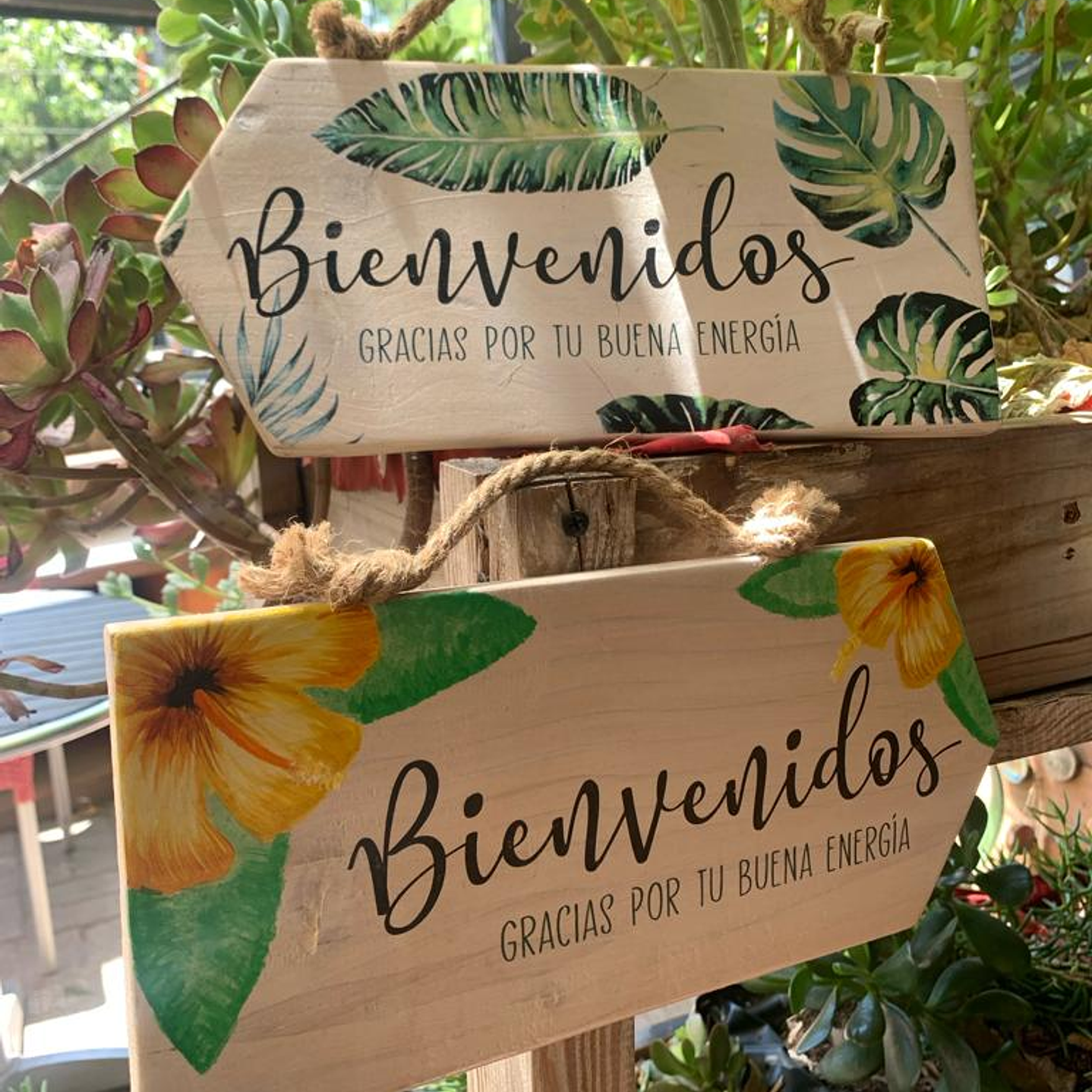 Cuadro Bienvenidos Yam Pallet 1