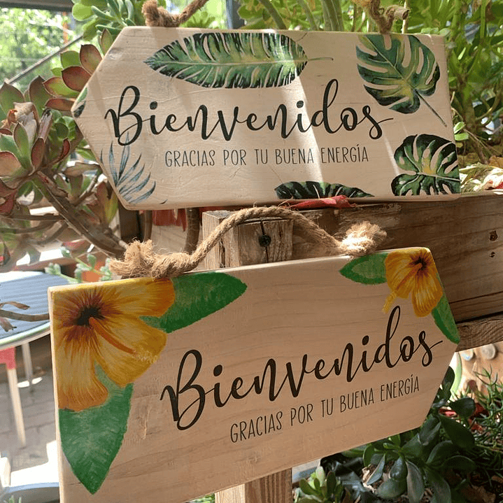 Cuadro Bienvenidos Yam Pallet 1