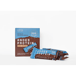 Caja Barra Andes Protein Doble Chocolate 5u Kiwicha