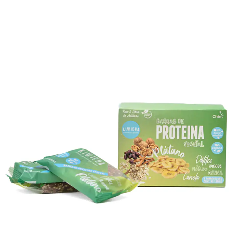 Caja Barra Proteína Vegetal Plátano 5u Kiwicha 1