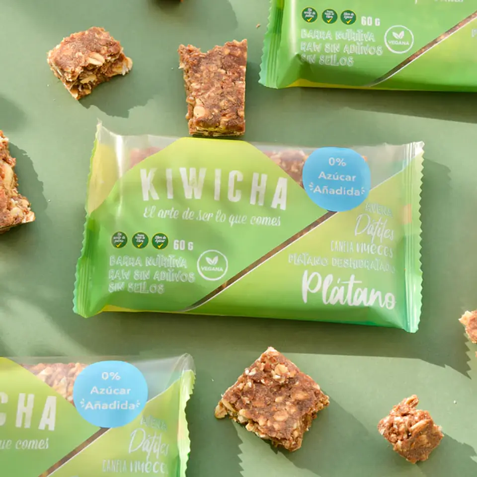 Caja Barra Proteína Vegetal Plátano 5u Kiwicha 2